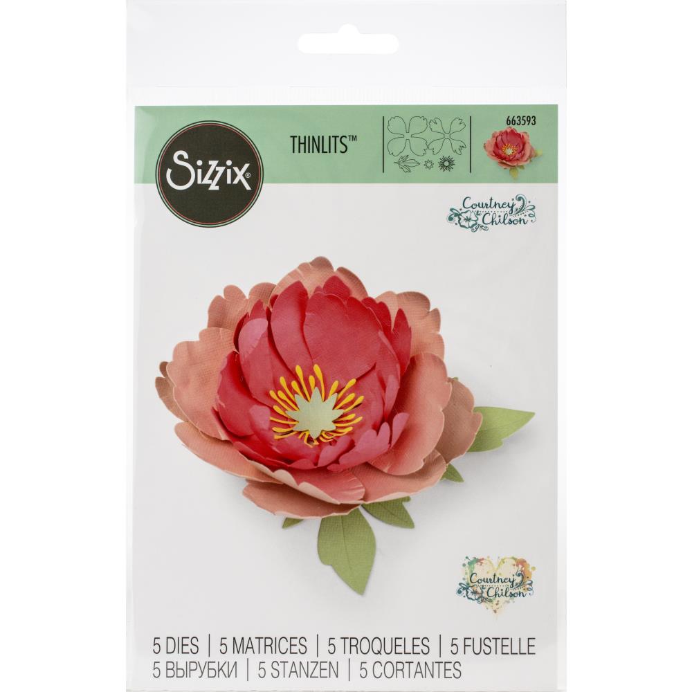 Sizzix Thinlit Dies - Peony