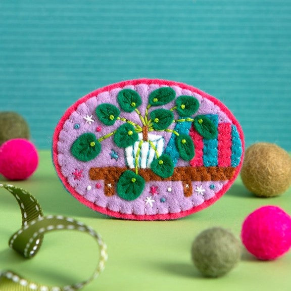 Pilea Felt Craft Brooch Kit - Hawthorn Handmade