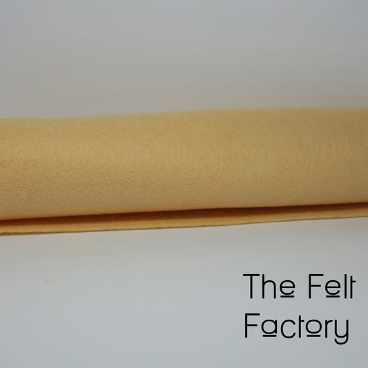 100% Merino Wool Felt Sheet - Apricot