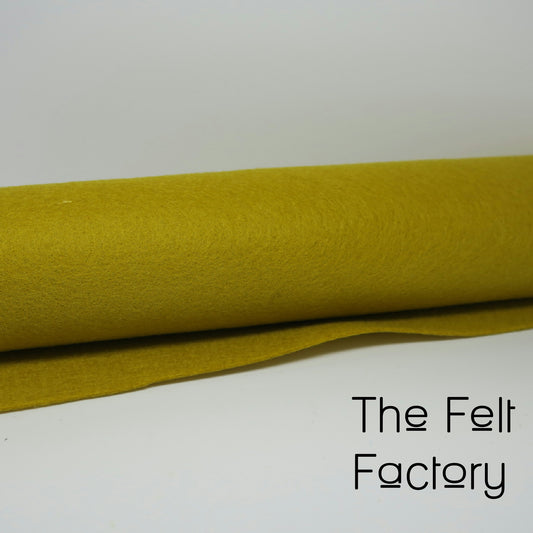 100% Merino Wool Felt Sheet - Gold