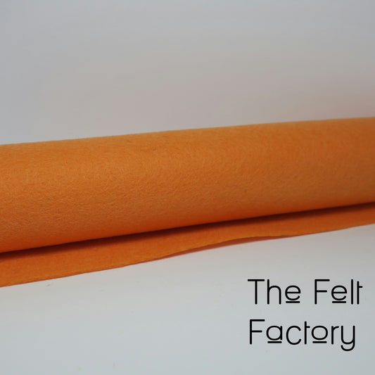 100% Merino Wool Felt Sheet - Melon