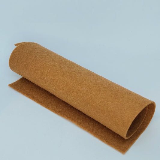 100% Merino Wool Felt Sheet - Teddy Bear