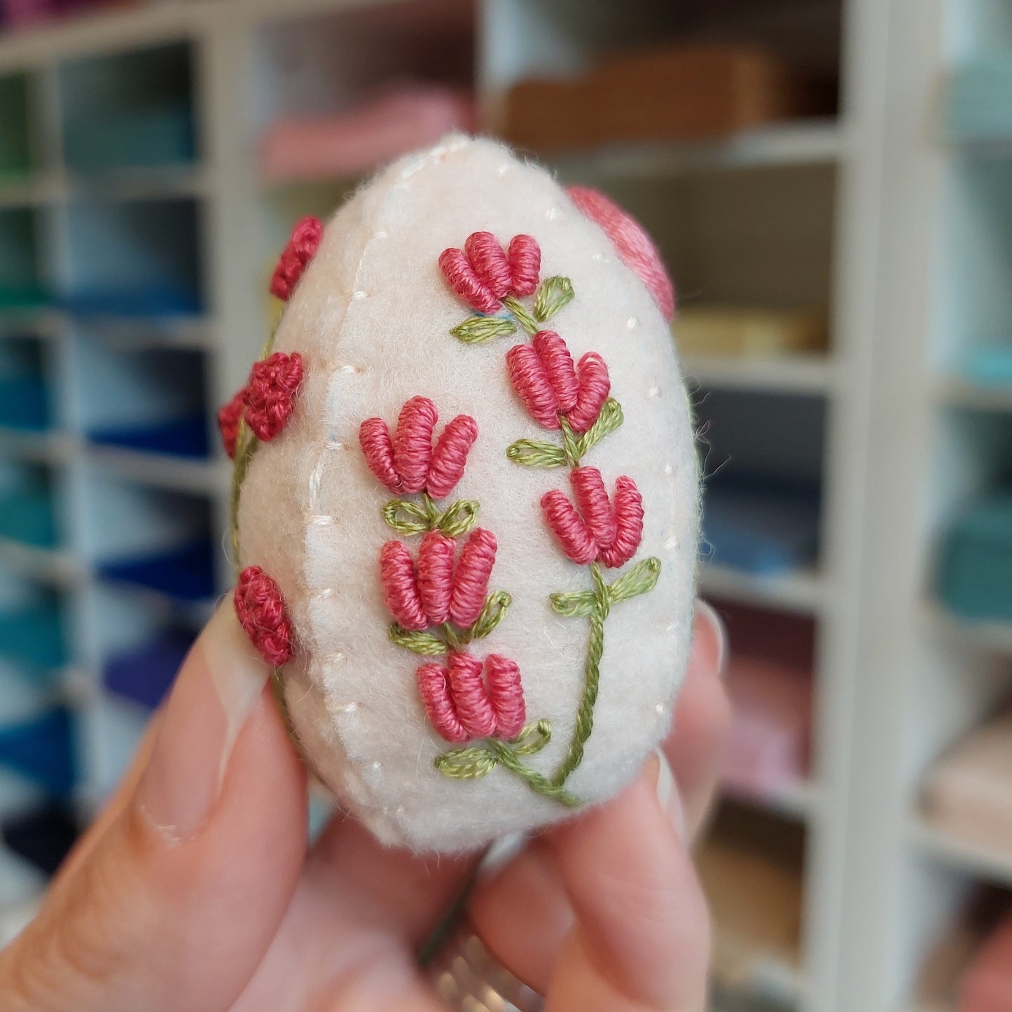 Embroidered Easter Egg