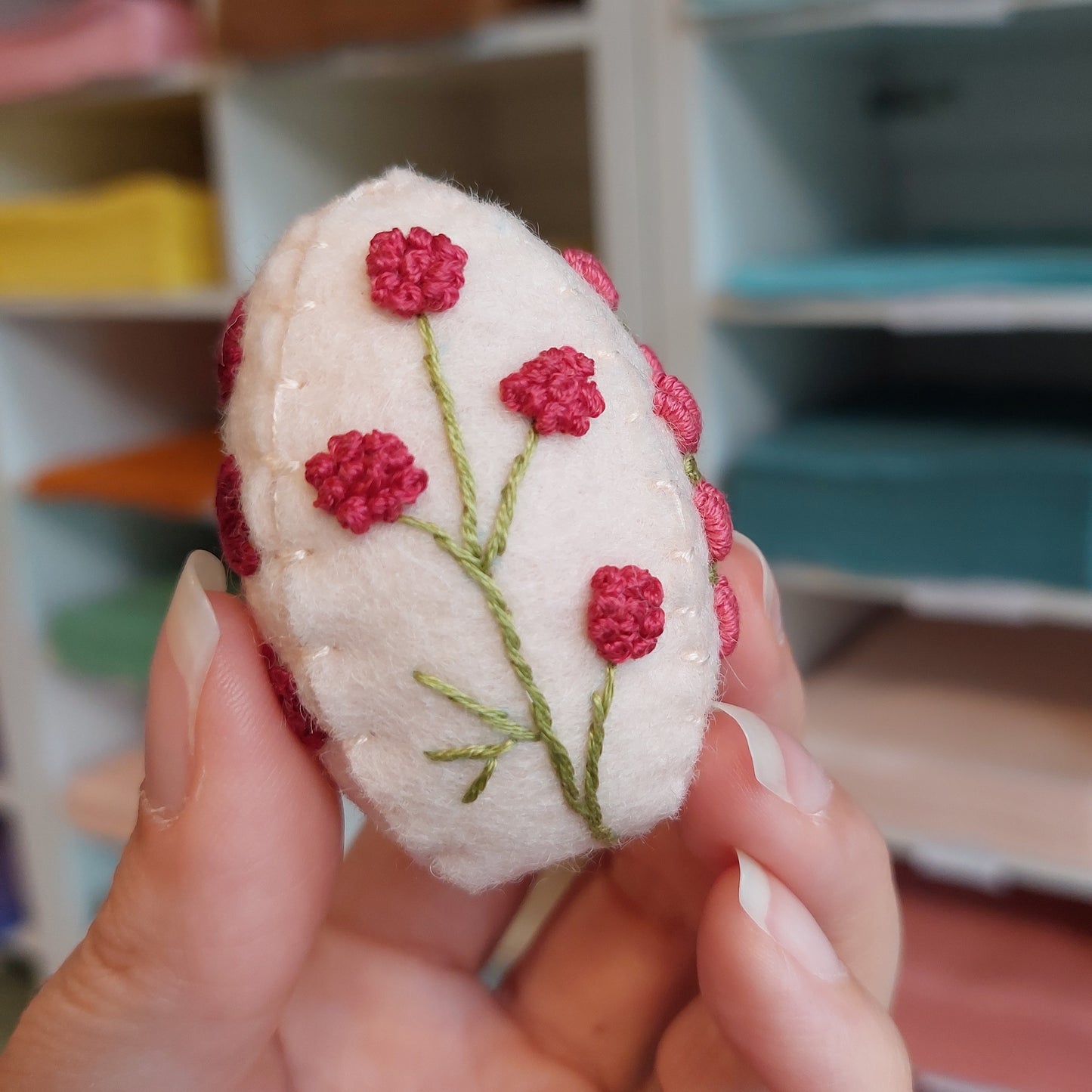 Embroidered Easter Egg