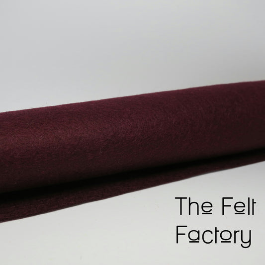 100% Merino Wool Felt Sheet - Cardinal