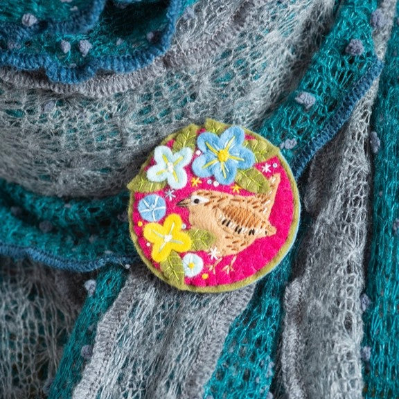 Wren Felt Craft Brooch Kit - Hawthorn Handmade
