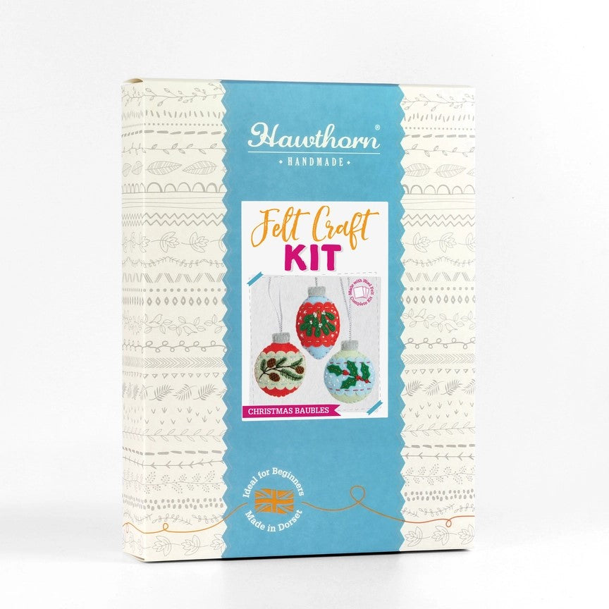Christmas Baubles Felt Craft Kit - Hawthorn Handmade