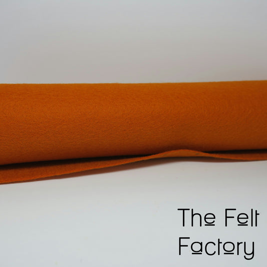 100% Merino Wool Felt Sheet - Copper