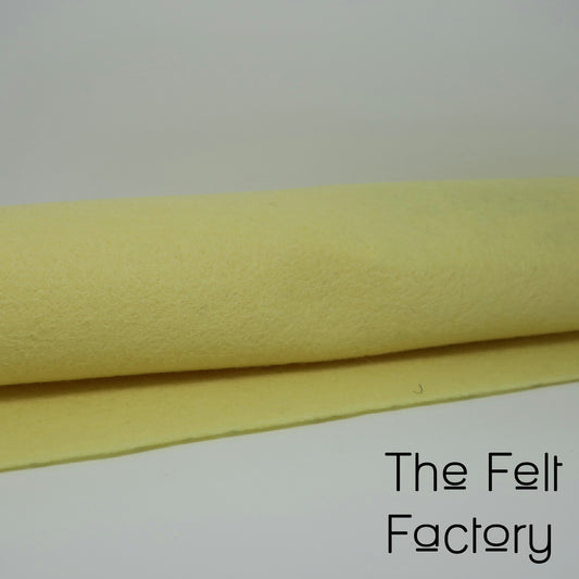 100% Merino Wool Felt Sheet - Baby Yellow