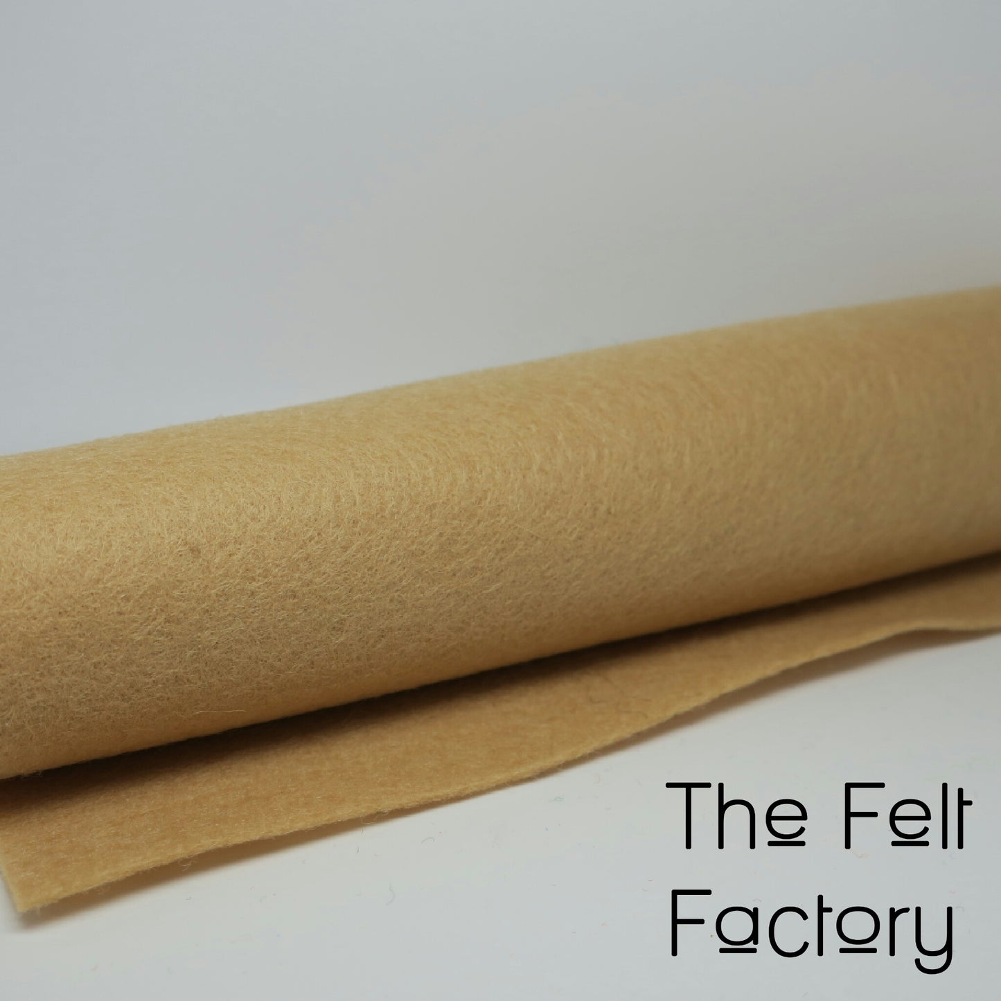 100% Merino Wool Felt Sheet - Light Camel