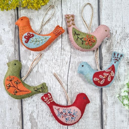 Folk Birds Felt Craft Kit - Corinne Lapierre