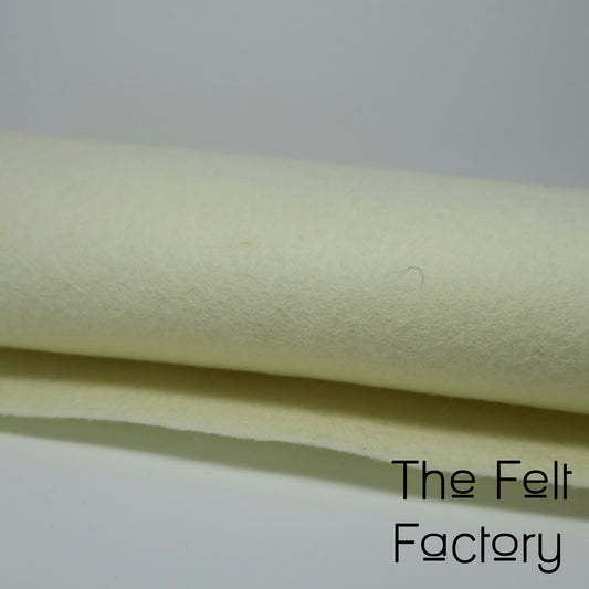 100% Merino Wool Felt Sheet - Ecru