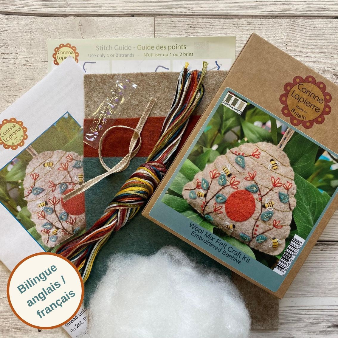 Beehive Felt Craft Mini Kit - Corinne Lapierre