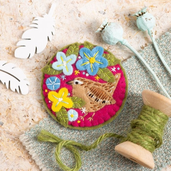 Wren Felt Craft Brooch Kit - Hawthorn Handmade