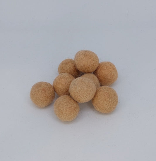 Felt Balls - Apricot