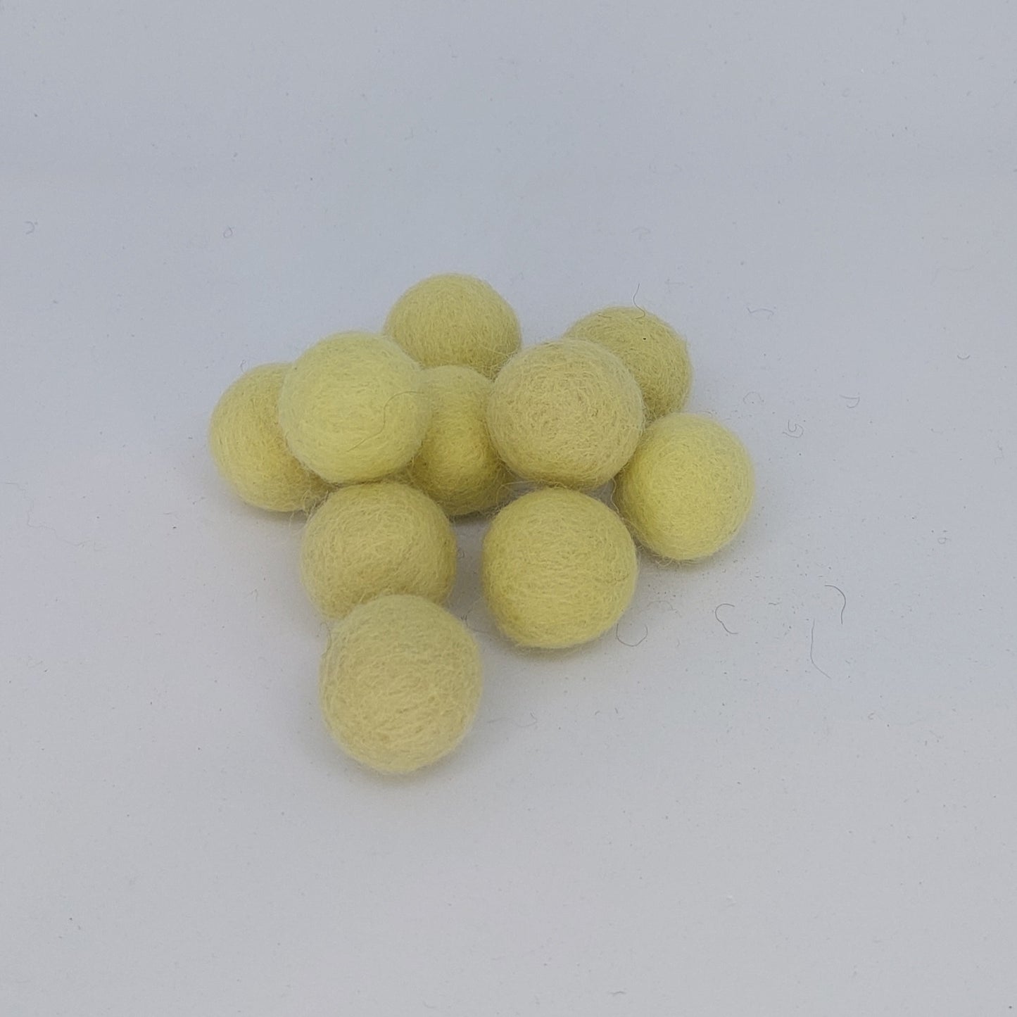 Felt Balls - Baby Yellow