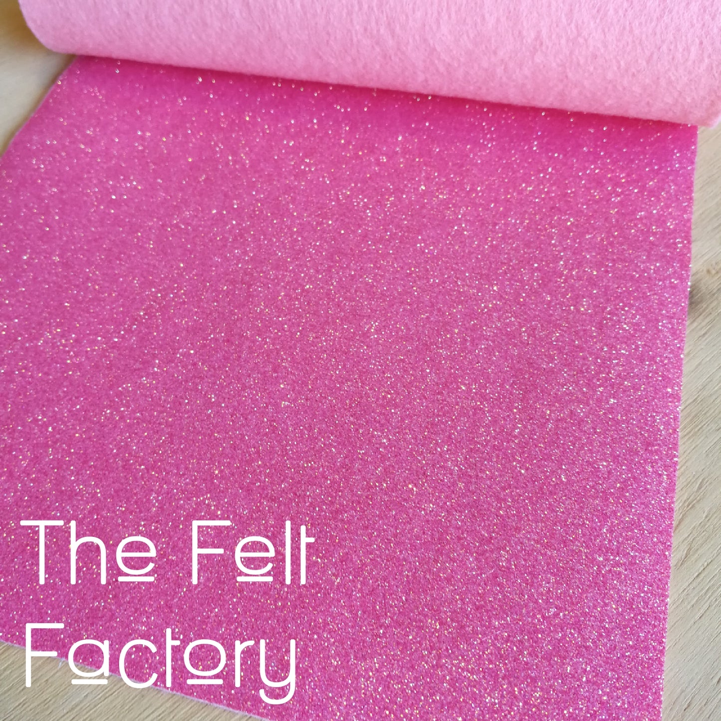 Glitter Felt - Coral