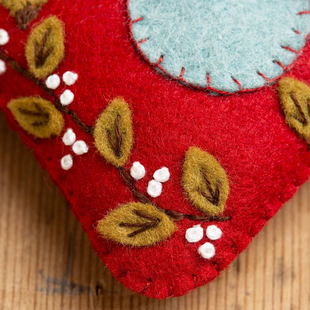 Folk Birdhouse Felt Craft Mini Kit - Corinne Lapierre