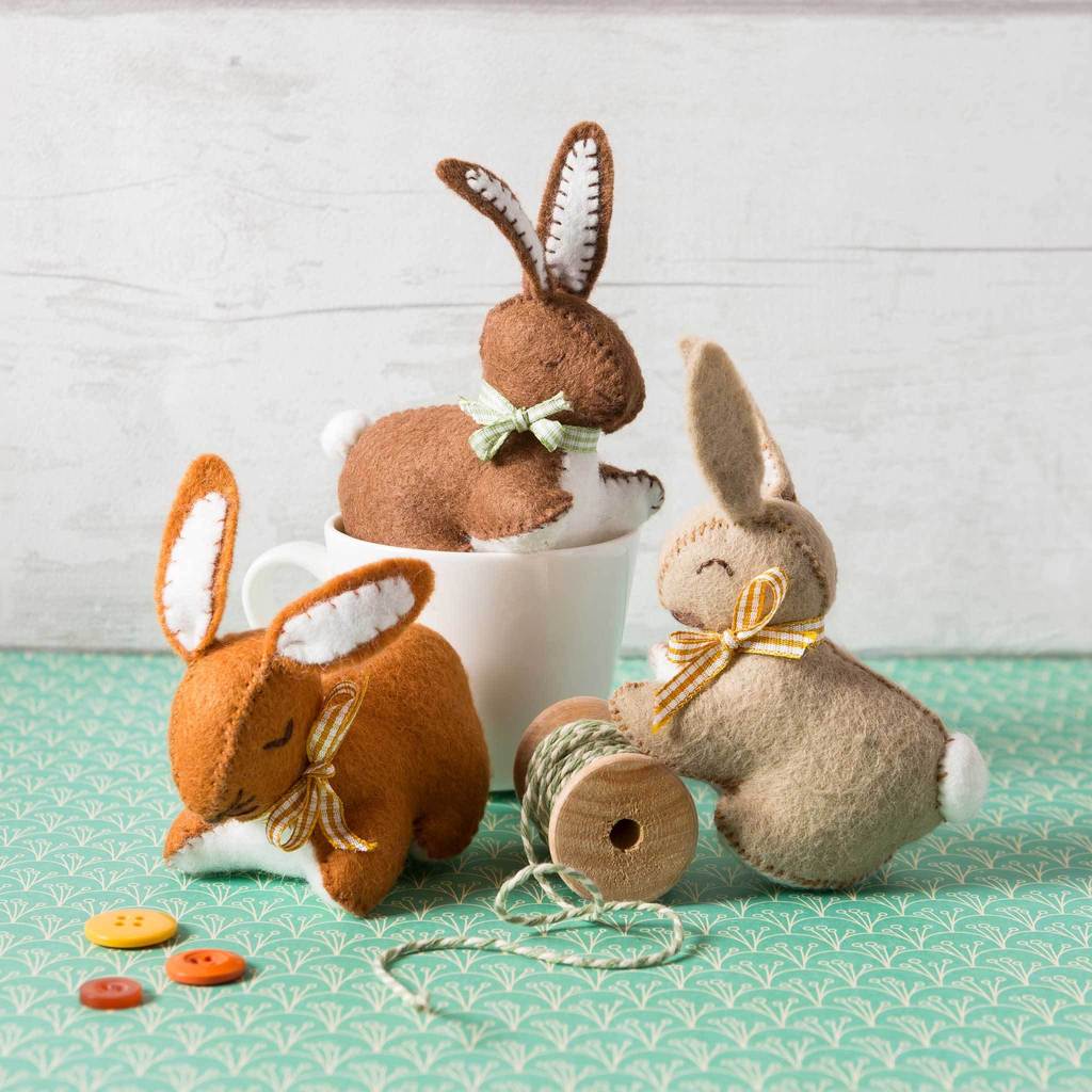 Bunnies Felt Craft Kit - Corinne Lapierre