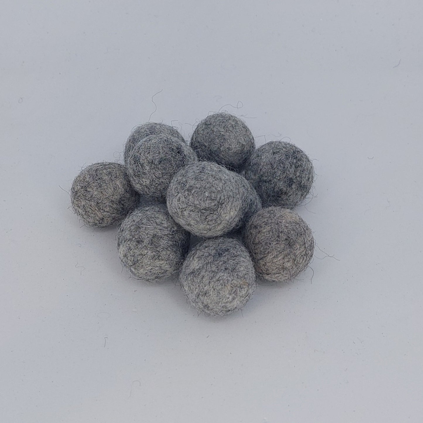 Felt Balls - Grey Marle