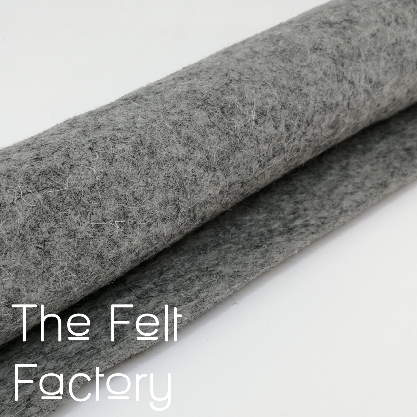 100% Merino Wool Felt Sheet - Grey Marle