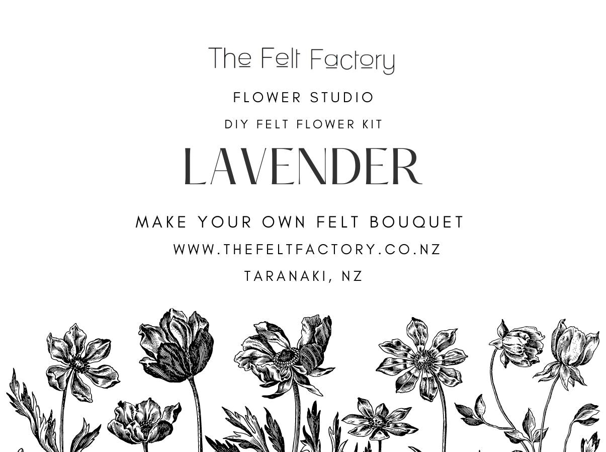 Lavender - DIY Felt Flower Making Kit