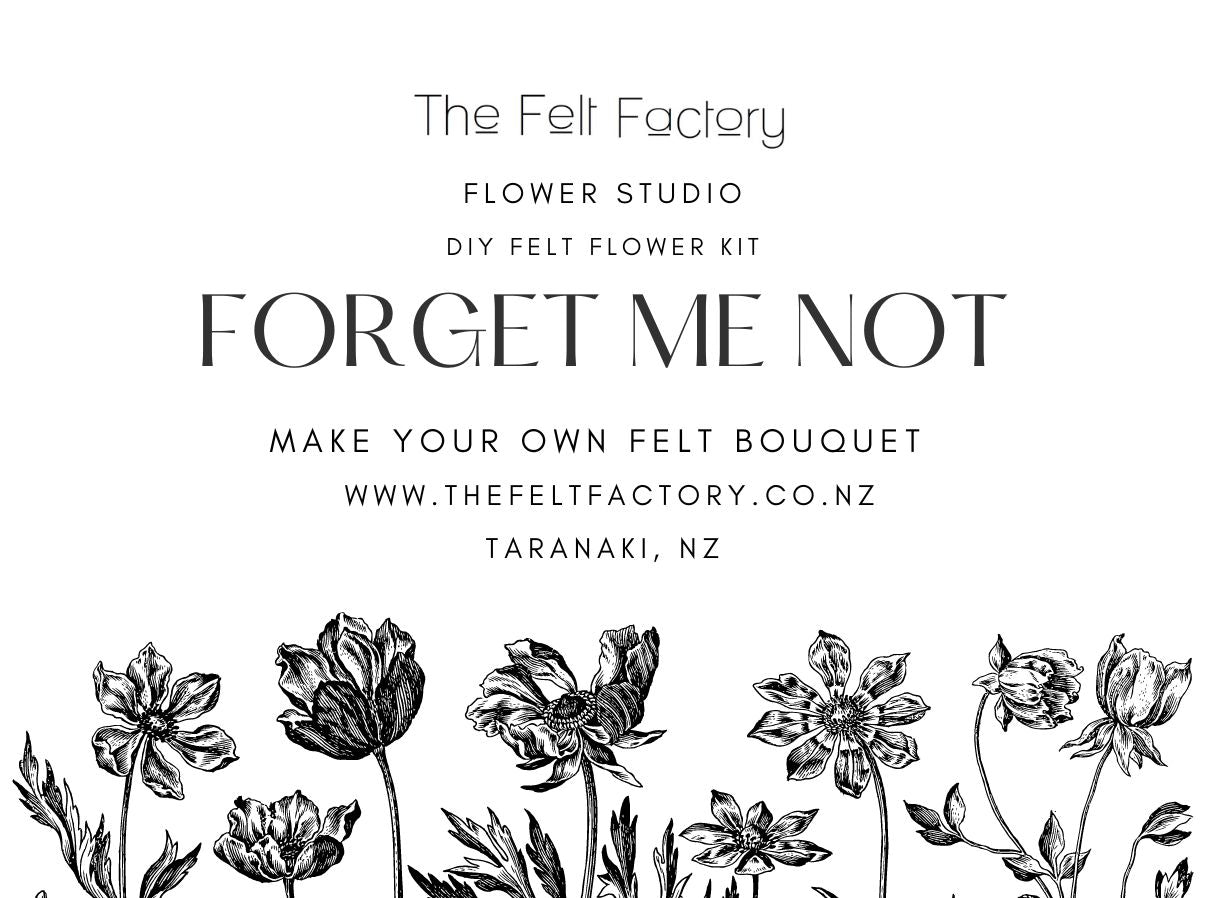 Forget Me Not - DIY Felt Flower Making Kit