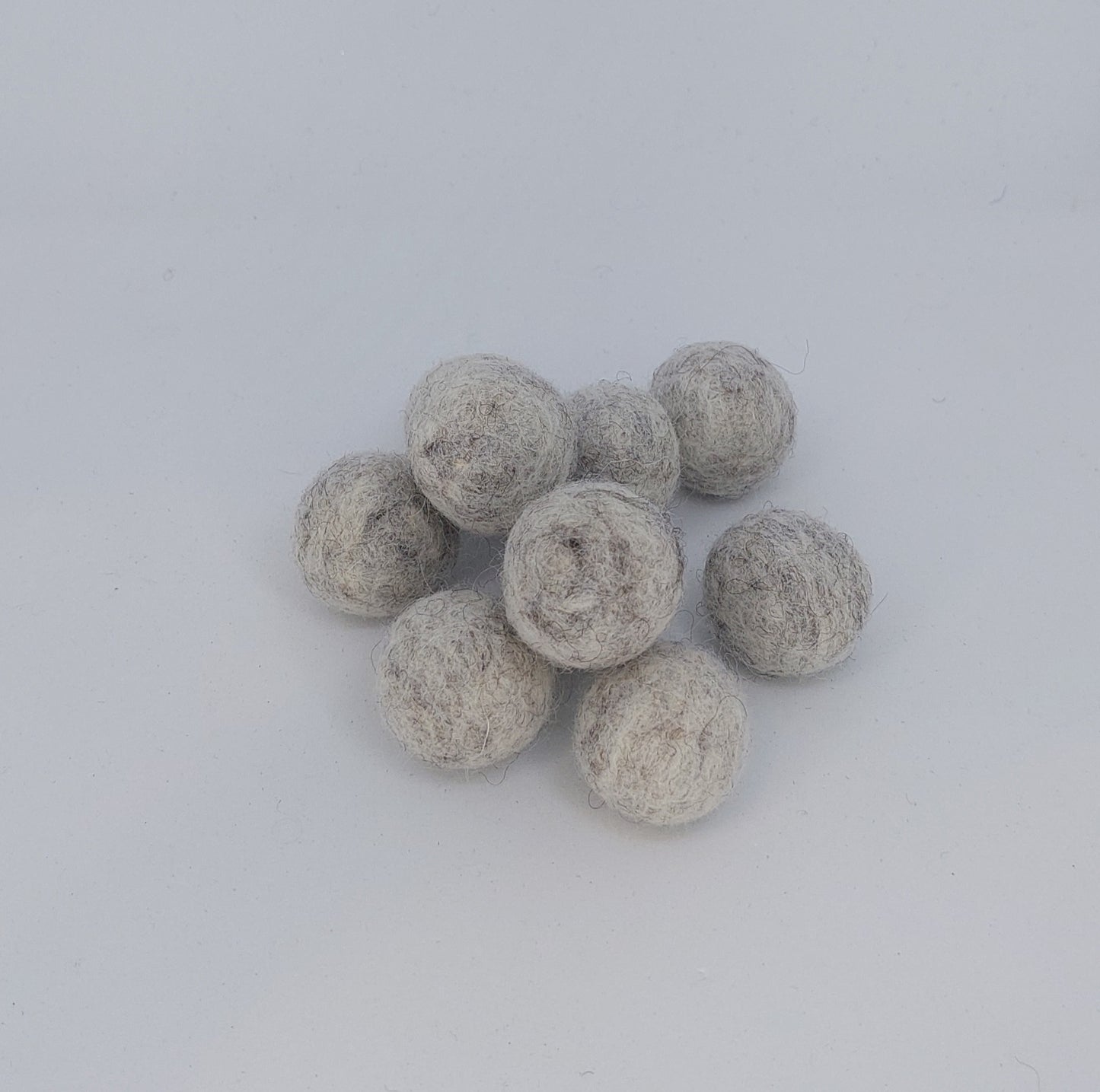 Felt Balls - Light Brown Marle