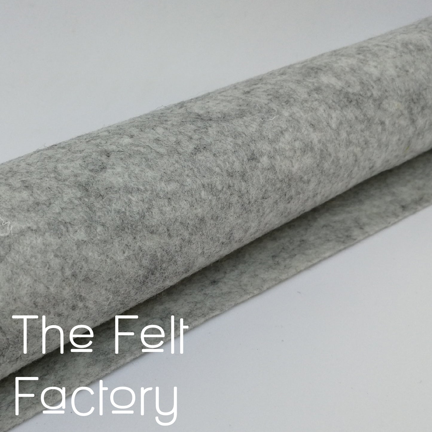 100% Merino Wool Felt Sheet - Light Grey Marle