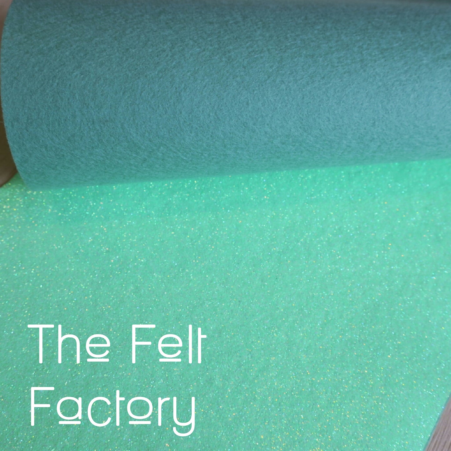 Glitter Felt - Neon Green
