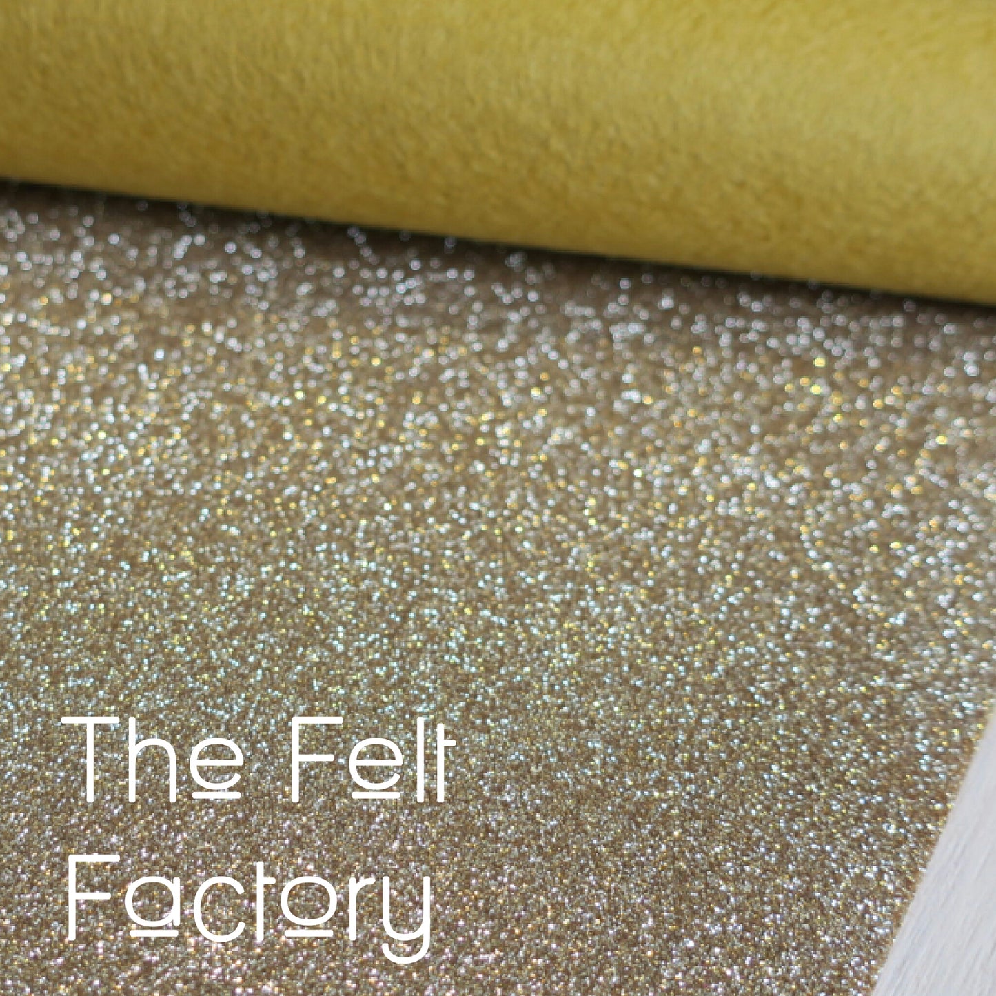 Glitter Felt - Old Gold