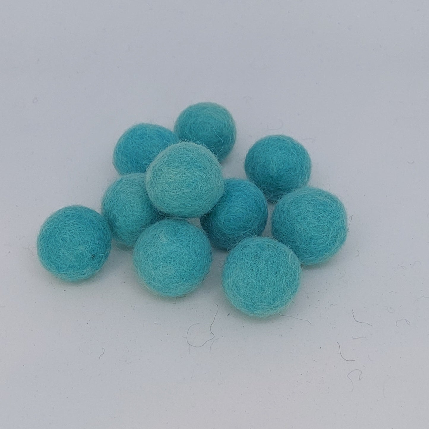 Felt Balls - Pacific Blue