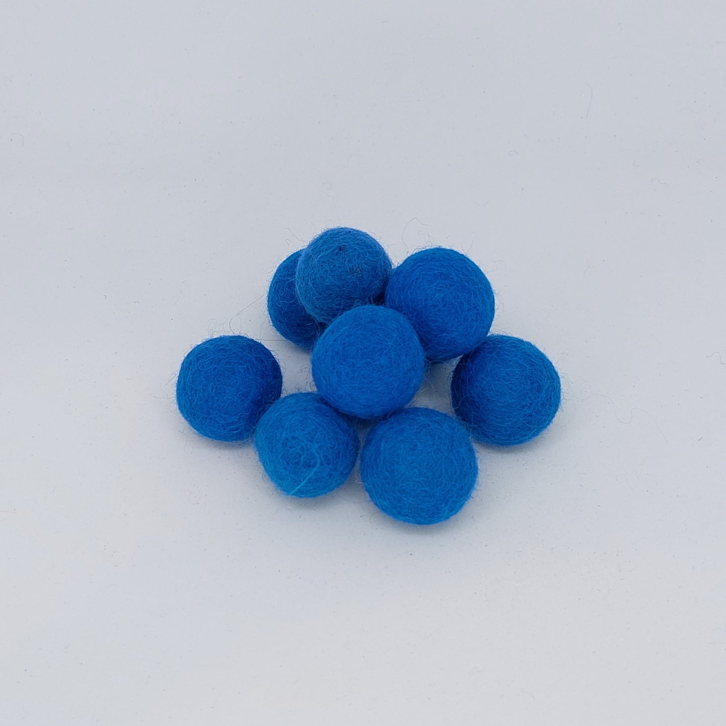 Felt Balls - Peacock Blue