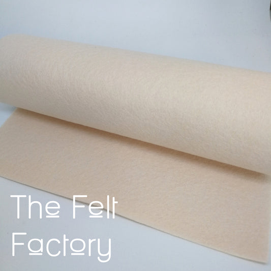 100% Merino Wool Felt Sheet - Barely Blush