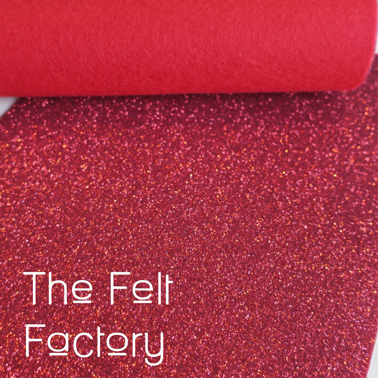 Glitter Felt - Red