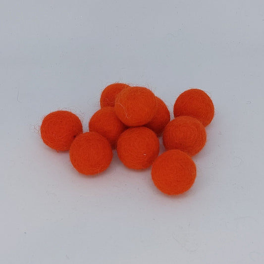 Felt Balls - Tangerine