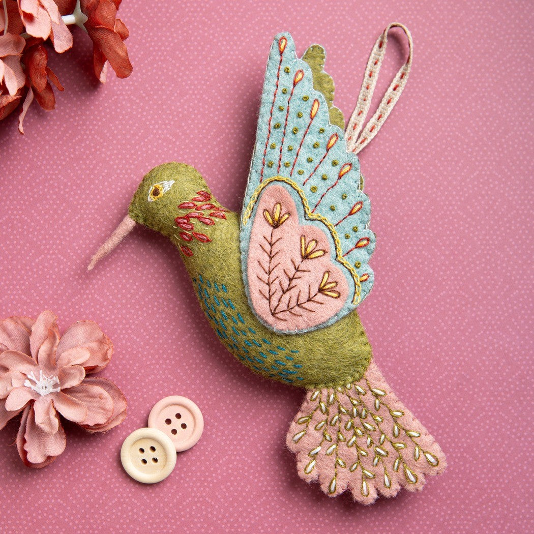 Hummingbird Felt Craft Mini Kit - Corinne Lapierre