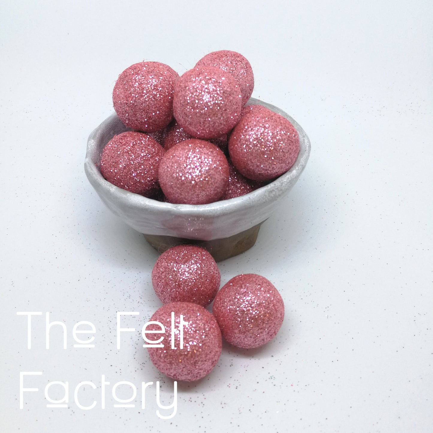 Glitter Felt Balls - Bloom