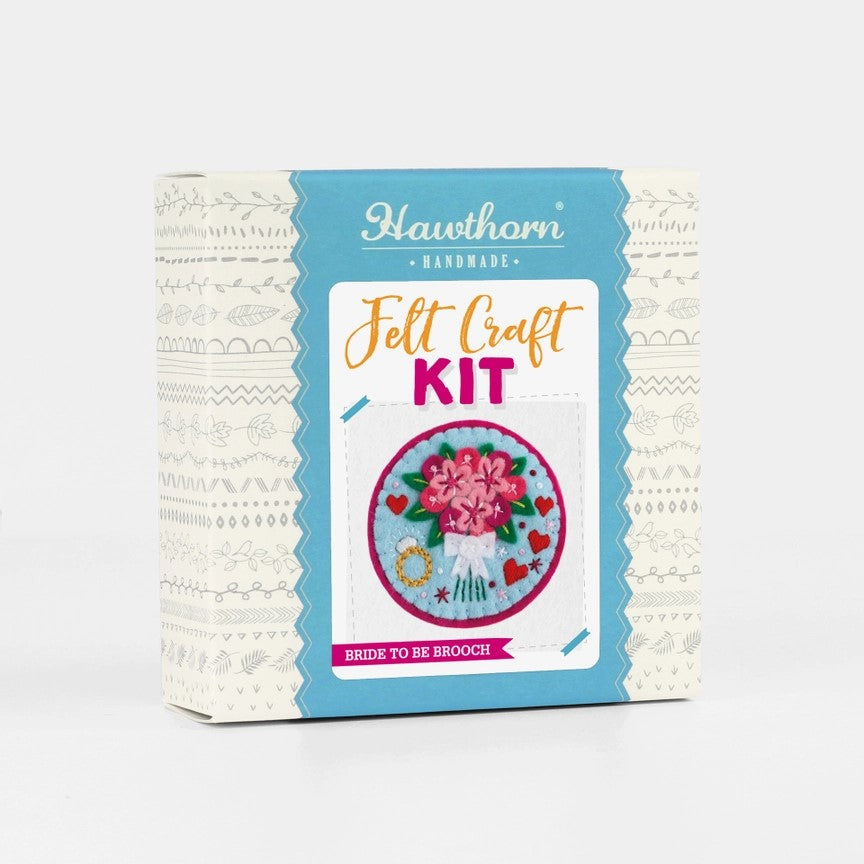 Bride To Be Felt Craft Brooch Kit - Hawthorn Handmade
