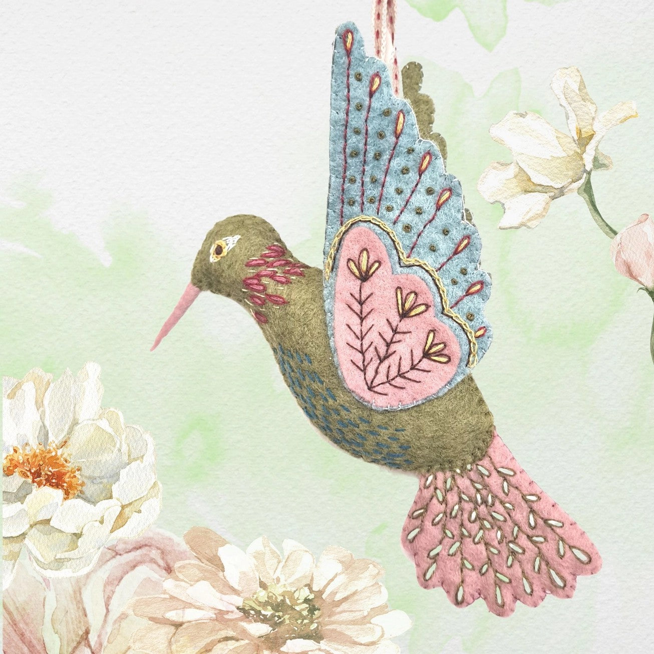 Hummingbird Felt Craft Mini Kit - Corinne Lapierre