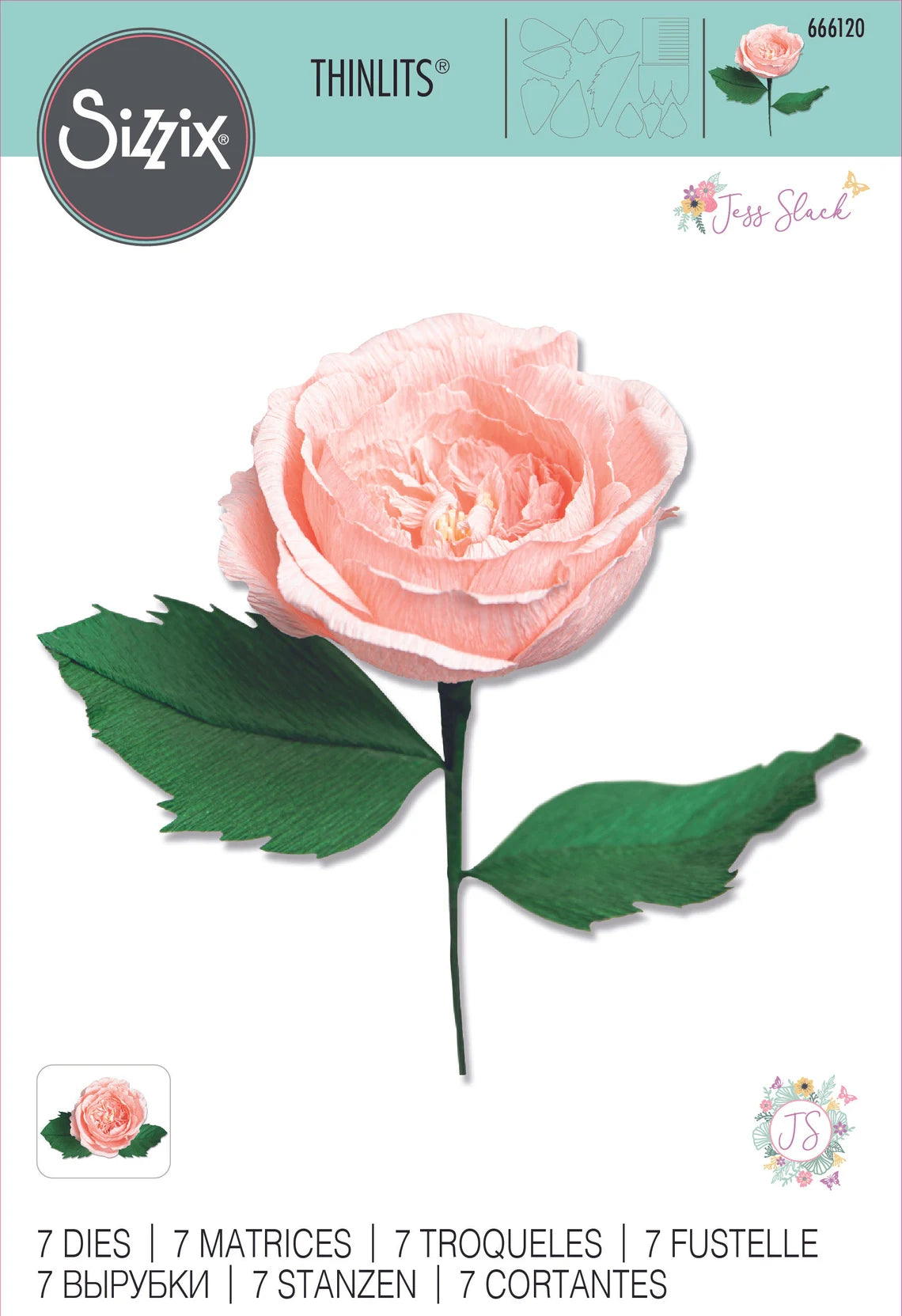 Sizzix Thinlits Dies - Garden Rose