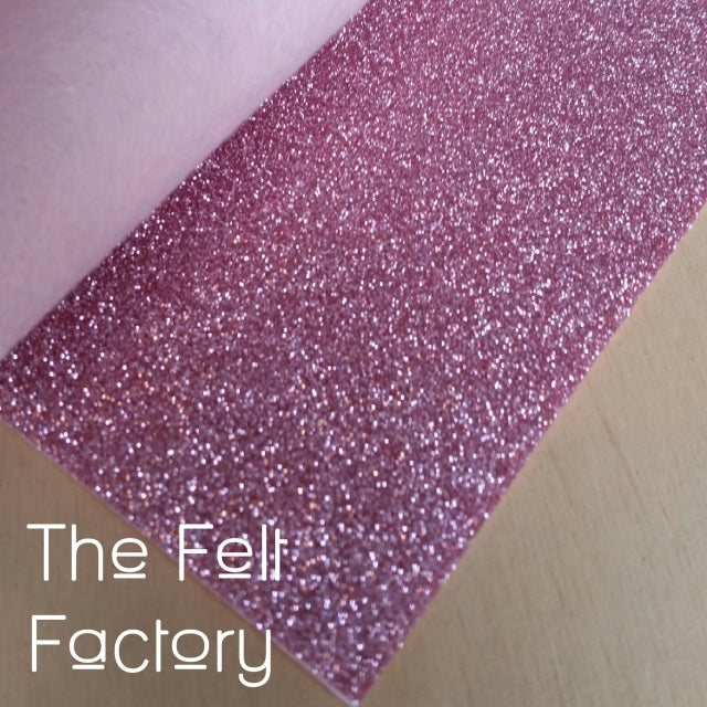Glitter Felt - Rose Gold