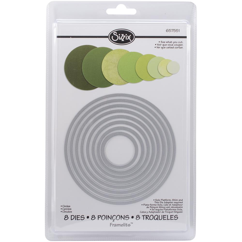 Sizzix Framelit Dies - Circles 8pk