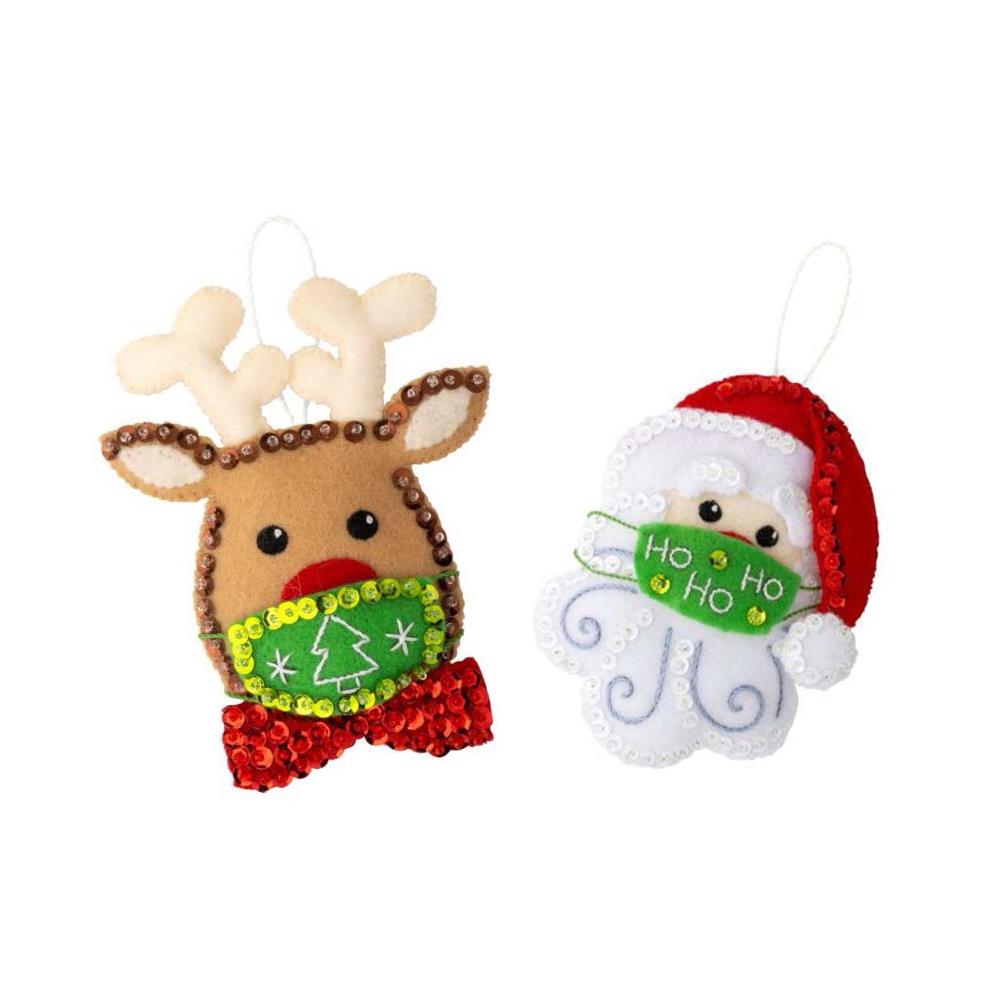 Masked Christmas Ornament Kit - Bucilla
