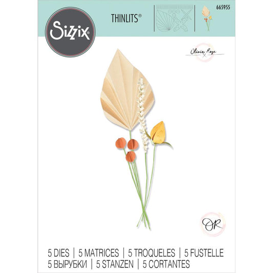 Sizzix Thinlits Dies - Ornamental Stems
