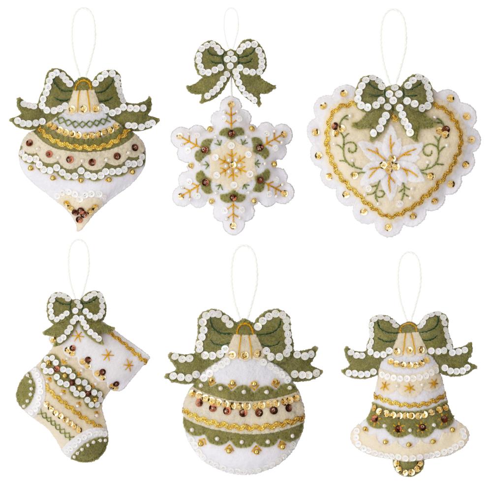 Holiday Glitz Ornament Kit - Bucilla