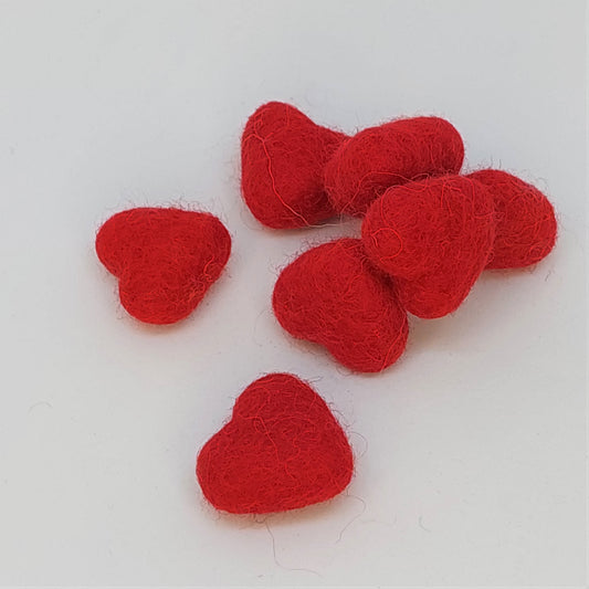 Petite Hearts - Red