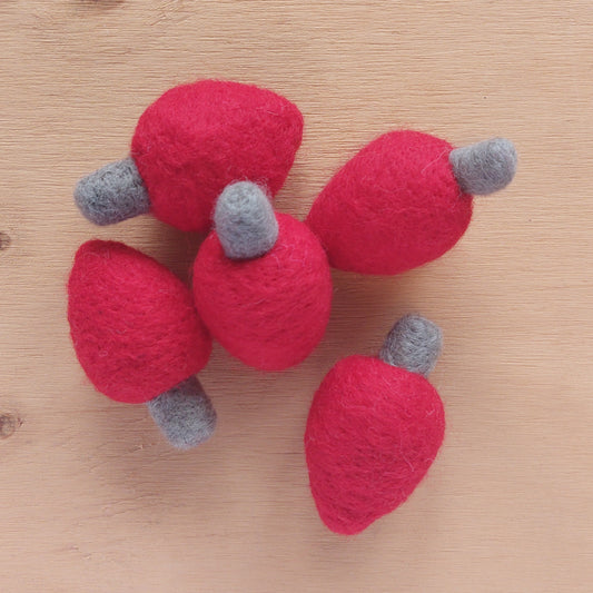 Vintage Christmas Lights - Red