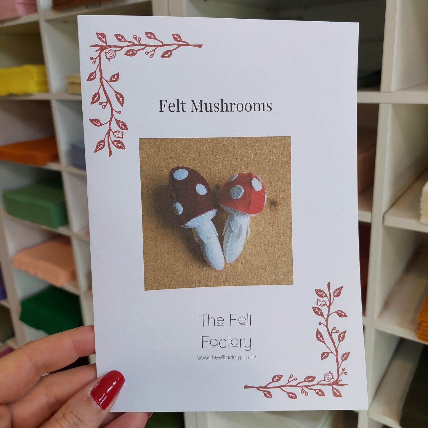 Felt Mushrooms