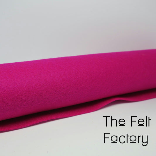 100% Merino Wool Felt Sheet - Magenta